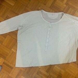 Aritzia Wilfred long sleeve light mint green waffle vintage